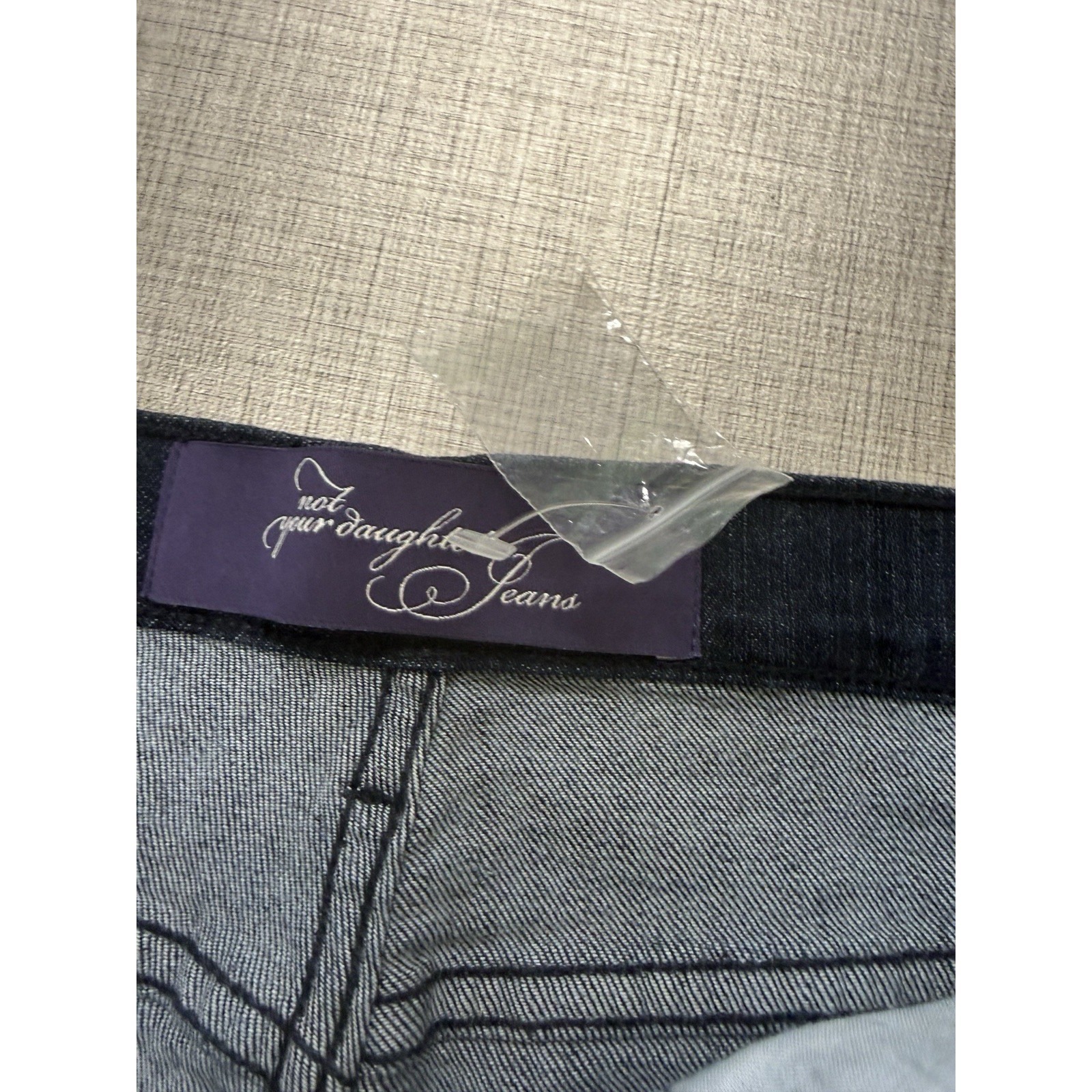 Nydj Lift Tuck Boot Leg Jeans In Dark Blue W Studs Size 16 Nwt — image 3 of 8